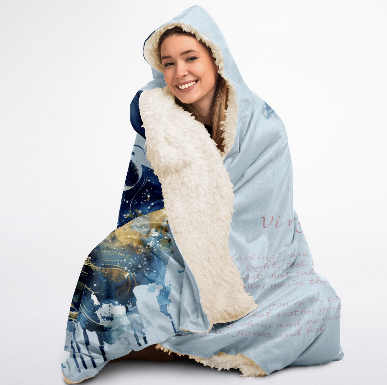 Virgo hooded blanket