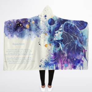 aquarius Hooded Blanket