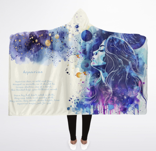 aquarius Hooded Blanket